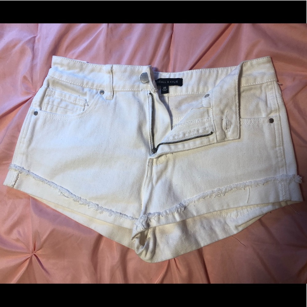 Kendall & Kylie white shorts